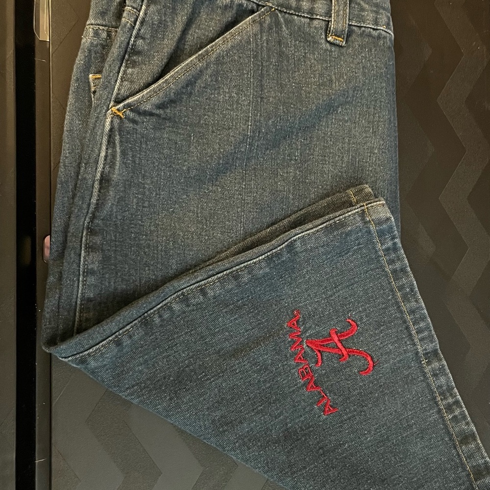 Red Oak Alabama Embroidered Denim Jeans